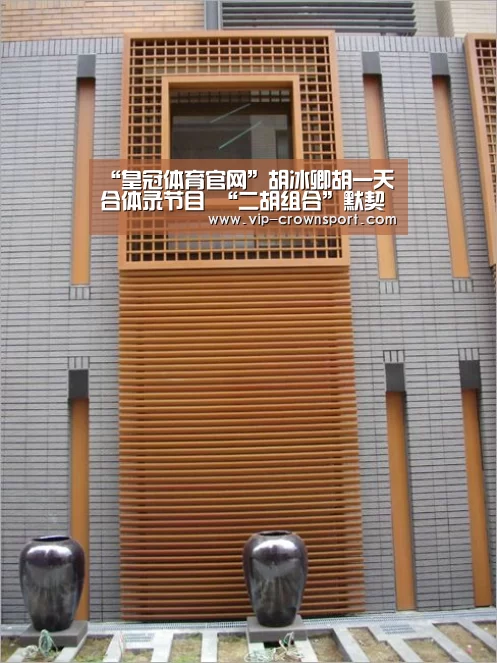 “皇冠体育官网”胡冰卿胡一天合体录节目 “二胡组合”默契十足(图2) 皇冠体育